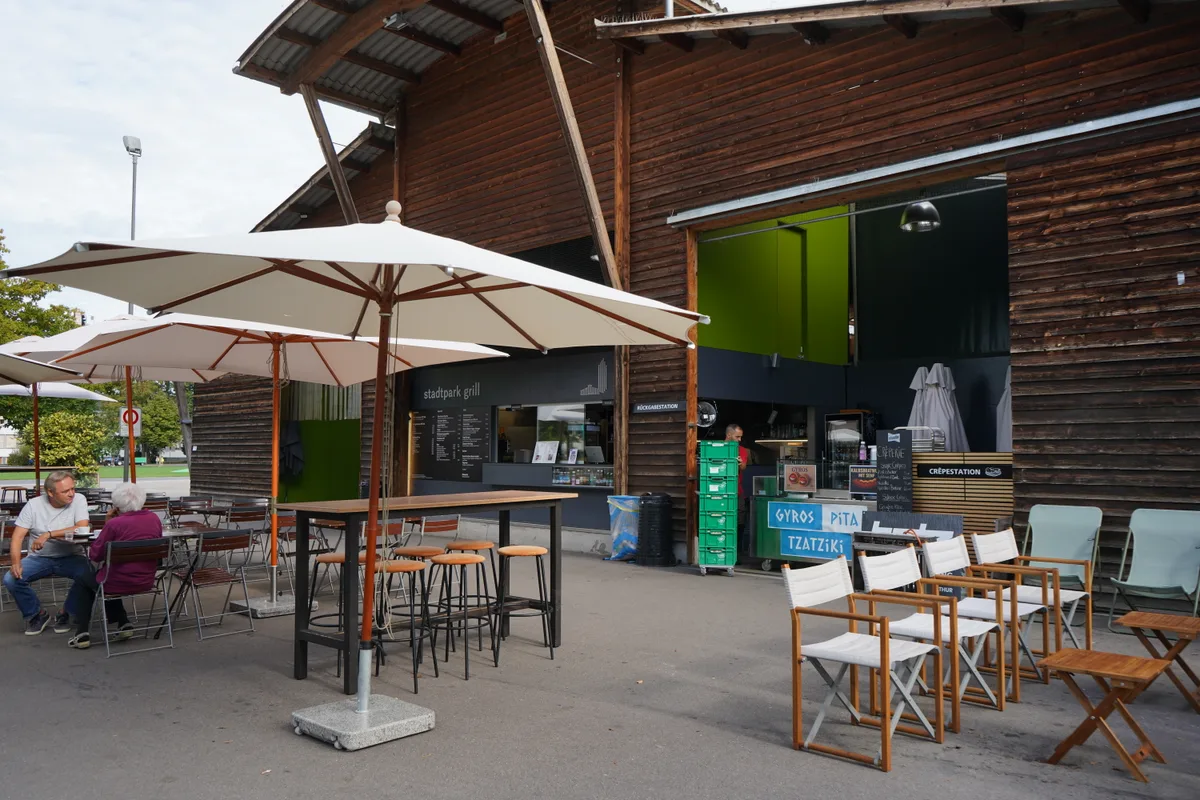 Das Stadtparkcafé im Umbau.